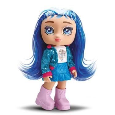 Imagem de Boneca Diver Surprise Teens K-pop Azul c/ acessórios surpr - Divertoys