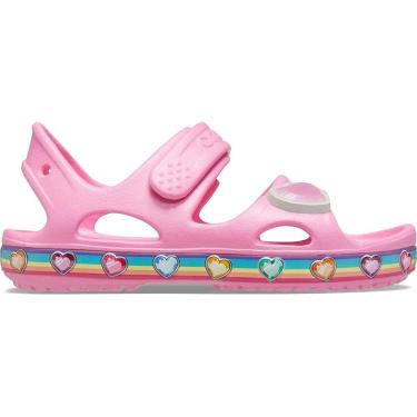 Imagem de Crocs fun lab rainbow sandal infantil pink lemonade - 22