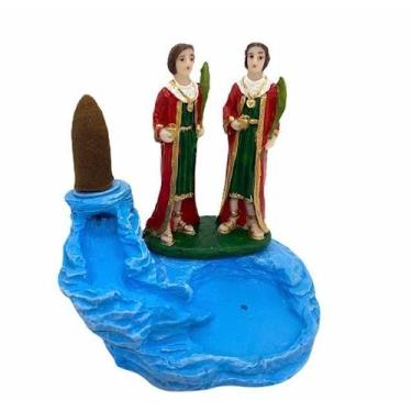 Imagem de Incensário Cascata ul Clara Cosme E Damião 10 Cm - Lua Mística - 100% 