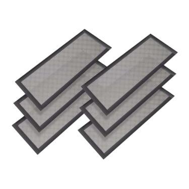 Imagem de Generic 6 peças de coberturas de ventilação de piso, coberturas de registro de piso em PVC, fáceis de usar, decoração decorativa, grelha de ventilação, tela