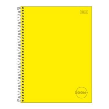 Imagem de Caderno Espiral Universitário Tilibra 96 Folhas Zoom Amarelo Pautado C