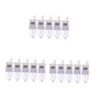 Imagem de 3sets 5pcs LED Fishing Flash Warning Lights Portable Outdoor Signal Lamps for Fishing Camping Night Activities Flashing for Enhanced Visibility 5pcs*3
