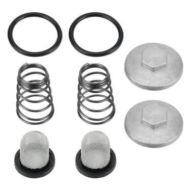 Imagem de KingBra 2 conjuntos de filtros de plugue e tampa de drenagem de óleo 50cc 125cc 150cc compatíveis com motor de scooter de ciclomotor QMB139 157QMJ
