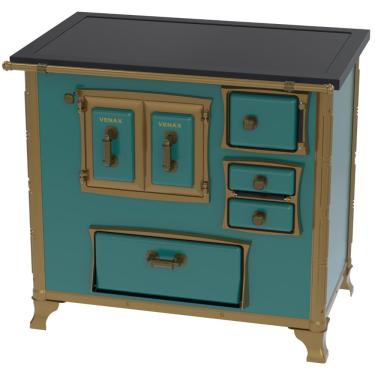 Imagem de Fogao a Lenha Venax GII n 2 Renaissance Premium Turquesa SE