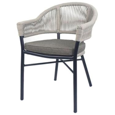 Imagem de Cadeira Empilhável Caraíva Rivatti em Aluminio Assento em Trama de Cor