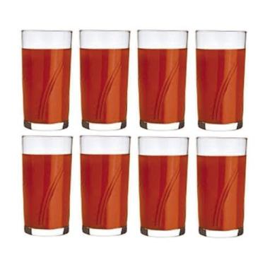 Imagem de Copo Brisa 300ml Vidro Resistente Suco Agua Nadir - 8Un - NADIR FIGUER