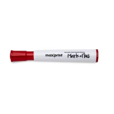 Imagem de Marcador quadro branco Maxprint mark+plus vermelho