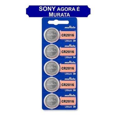 Imagem de 5 Baterias Sony Cr2016 3v Original Relógio Pc Camera Digital