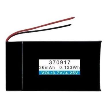 Imagem de Bateria 370917 com 36 mah 3,7mmx09mmx17mm 2 fios 3,7v - Lite