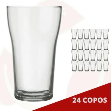Imagem de 24 Copo de Vidro Boteco 200ML Transparente Nadir Cerveja Chopp - NADIR