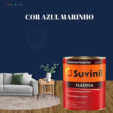 Imagem de Tinta Para Parede Azul Suvinil Clássica 800ml Cor Premium Cor Azul Céu