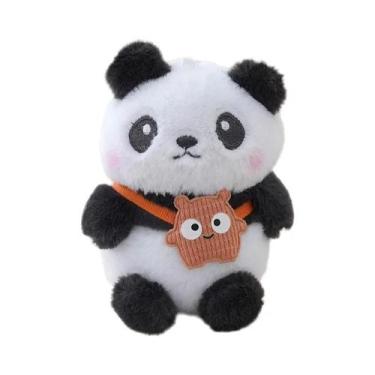 Imagem de Chaveiro De Pelúcia De Panda Fofo, Pingente De Bolsa De Desenho Animad