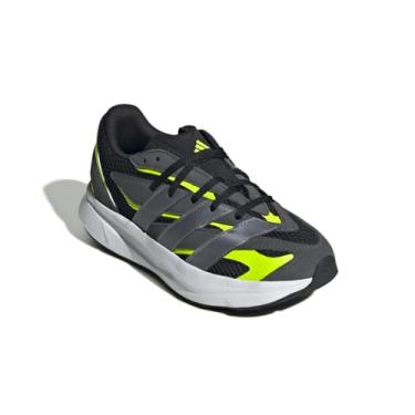 Imagem de adidas Tênis infantil unissex Lightblaze, Preto/ferro metálico/limão lúcido, 17