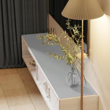 Imagem de Tapete de mesa Zinkooat Leather 1,8 mm de espessura 30x107 cm cinza