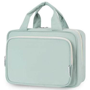 Imagem de Bolsa de higiene de viagem Narwey Large Hanging Makeup Verde Menta