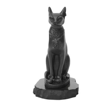 Imagem de Karelian Heritage Estatueta decorativa Shungite para casa egípcia Сat FIG45