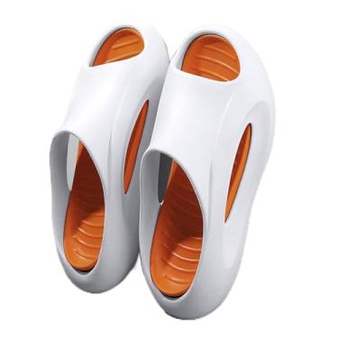 Imagem de Chinelo Masculino Corfly EVA Premium Leve Ortopédico Nuvem Conforto Antiderrapante Durável (BRACO C LARANJA, Adulto, 43, Numérico, BR)