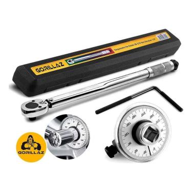 Imagem de 2X Torquimetro De Estalo 1/2 Pol 2.8 A 21Kg Gorillaz Com Med