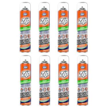 Imagem de Kit 8 espuma desengordurante limpeza pesada sem esforço zip 300ml my p