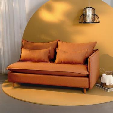 Imagem de Sofá Modular 2 Lugares Braço Lateral com Pé Madeira Sôma CabeCasa Made