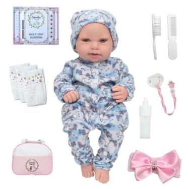 Imagem de Bebe Reborn Princesa 100% Silicone Com Bolsa Maternidade - Cegonha Reb
