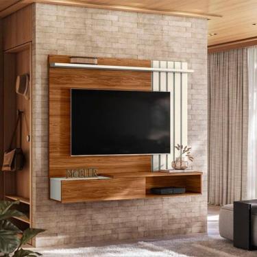 Imagem de Painel Ripado para Tv 65 Polegadas Suspenso Home Vegas - Mobler