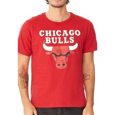 Imagem de Camiseta Clássica Chicago Bulls NBA Vermelha-Masculino
