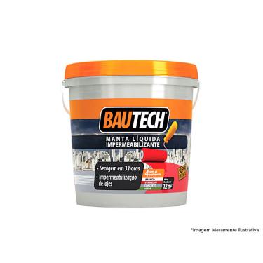 Imagem de Bautech Manta Liquida Cinza Impermeabilizante 04Kg