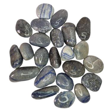 Imagem de Pedra Quartzo Azul 4 a 6 cm Rolada 1 kilo Natural