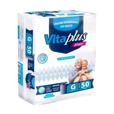 Imagem de Fraldas Descartáveis Geriátrica Pacotão Vita Care Senior HIPER G 50 Un