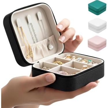 Imagem de Porta Joias de Bolsa Compacto JED – Organizador de Bijuterias Portátil para Viagem | Cores sortidas
