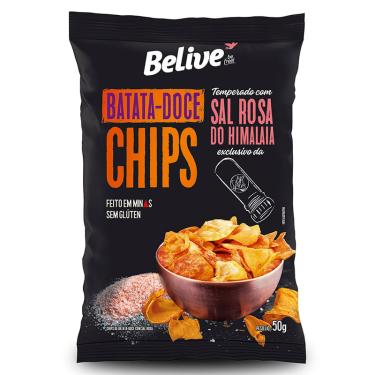 Imagem de Chips Batata Doce Sal Rosa do Himalaia Belive 50g