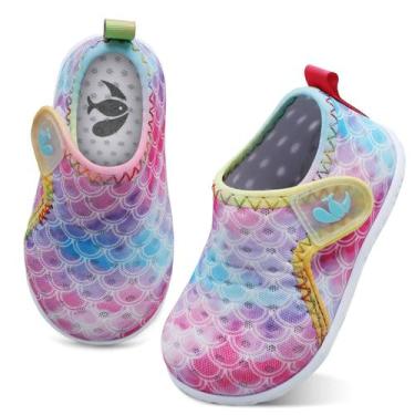 Imagem de Sapatos aquáticos FEETCITY para bebês de 6 a 12 meses, piscina de prai