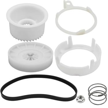 Imagem de ZUDKSUY W10721967 Kit de embreagem de polia de arruela com correia de acionamento de arruela W10006384, substituição para Whirlpool de substituição para Amana, substitui AP5951296 W10006356