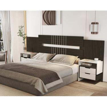 Imagem de Cabeceira Box Luiza Casal e Queen Extensível 1,40 1,60 mdf moderna com