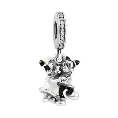Imagem de Charm De Prata Esterlina 925 Da Disney Para Pulseira Mickey Minnie, Be