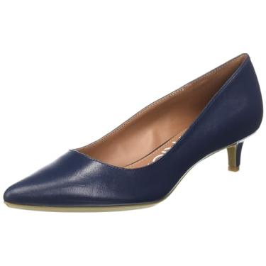 Imagem de Calvin Klein Sapato feminino Gabrianna, couro marinho, tamanho 40 médio, Couro marinho 401, 40