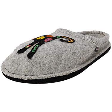 Imagem de HAFLINGER Pantufa Sassy, Prateado, cinza, 38