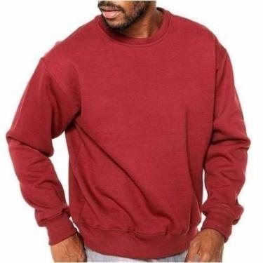 Imagem de Moletom Masculino Feminino Unissex Agasalho De Frio Flanelado por dentro-Masculino