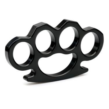 Imagem de Genérico Soco Inglês Tático, Defesa Pessoal, Aço Inoxidável, Preto, Instrumento de Proteção