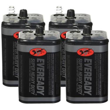 Imagem de Bateria Eveready 6V Super Heavy Duty, pacote com 4
