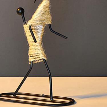 Imagem de Generic Candelabro Delicado Material de Ferro para Velas, Corda de Cânhamo, para Festas Festivas e Celebrações (Tipo E)