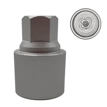 Imagem de JEUCLEL Chave de porca de bloqueio de roda 073 compatível com a série BMW Mini, (soquete OD 29 mm - ID 26 mm), adaptador de soquete de porca de trava de roda, ferramenta de remoção de porca antifurto