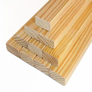 Imagem de Kit 20 Sarrafos De 2cm X 5cm C-100cm Pinus Aparelhado