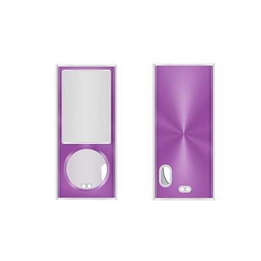 Imagem de Capa para Apple iPod Nano 5ª geração, 2 peças, capa rígida de encaixe, protetor de tela (roxa)