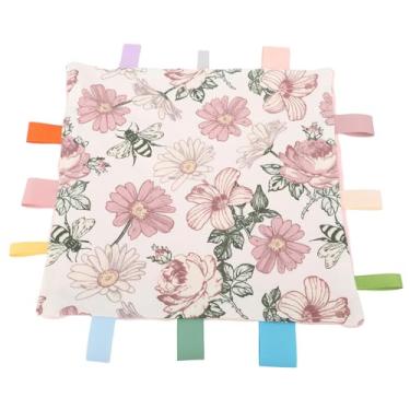 Imagem de SIWOTED Toalha infantil confortável com padrões adoráveis, mordedor de algodão macio, toalha de saliva para bebê para casa e ao ar livre (Decoração de abelha)