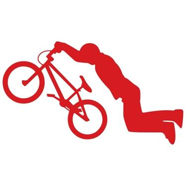 Imagem de Adesivo Decorativo BIKE BICICLETA BICICROSS Ideal para notebook carro portas Paredes Quarto Infantil vários tamanhos (VERMELHO, 87,5x50cm)