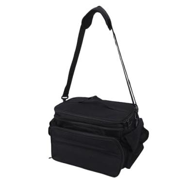 Imagem de Eujgoov Saco Organizador de Costura Dupla Camada Oxford Pano Armazenamento Caso Com Alça de Ombro 15x9.8in para tricô crochê Arte Viagem Artesanato Tote