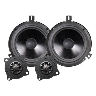 Imagem de MB Quart Pacote de áudio sintonizado, alto-falantes conversíveis de 16,5 cm para Jeep Wrangler (07-18), atualizações de alto-falante frontal e traseiro com tweeters de cúpula de titânio