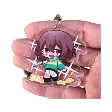 Imagem de Jogo UNDERTALE Frisk Sans Flowey Toriel Trajes Cosplay Anime Chaveiro 